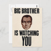 Big Brother beobachtet dich! Postkarte (Vorne/Hinten)