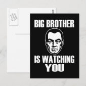 Big Brother beobachtet dich Postkarte (Vorne/Hinten)