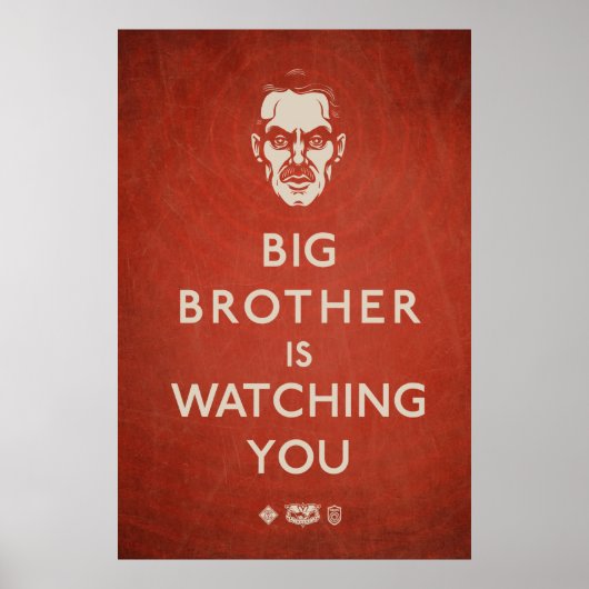 Big Brother beobachtet euch Propagandaposter Poster (Vorne)