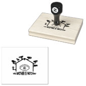 Big Brother beobachtet Gummistempel (Stempel)