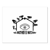 Big Brother beobachtet Gummistempel (Prägung)