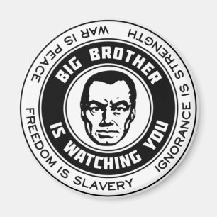 Big Brother beobachtet Magnet