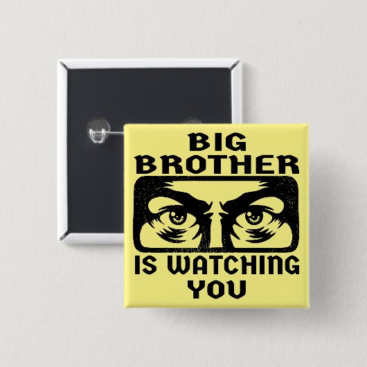 Big Brother beobachtet Sie #USAPatriotGraphics © Button (Vorne & Hinten)