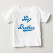 Big Brother Blue Text Baby T-shirt (Vorderseite)