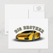 Big Brother Car Postkarte (Vorne/Hinten)
