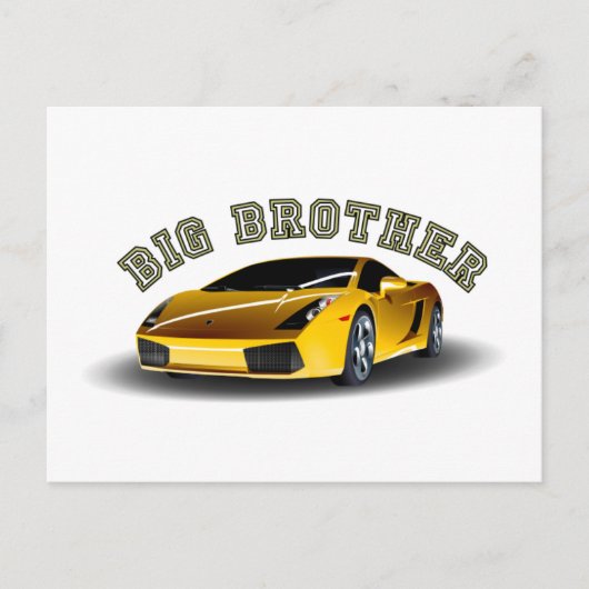 Big Brother Car Postkarte (Vorderseite)