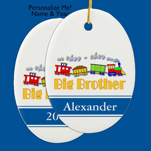 Big Brother Choo Choo Zug Keramikornament