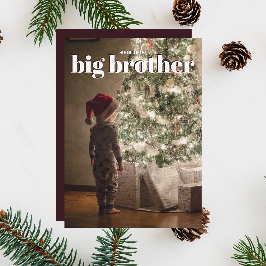 Big Brother Christmas Prenouncancy Card Einladung