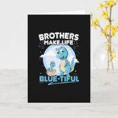 Big Brother Dinosaur Schöner Life Puff Karte (Gelbe Blume)