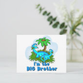 Big Brother Dinosaurier Postkarte (Stehend Vorderseite)