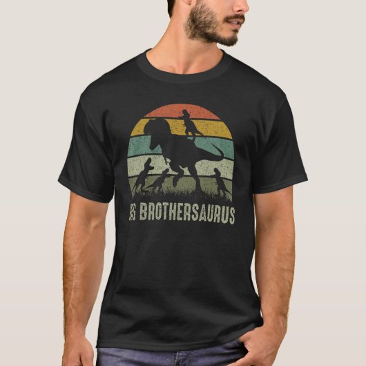 Big Brother Dinosaurier T Rex Big Brothersaurus 4 T-Shirt (Vorderseite)