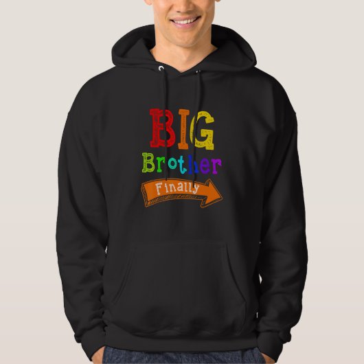 Big Brother endlich für Jungs und ältere Brüder Hoodie (Vorderseite)