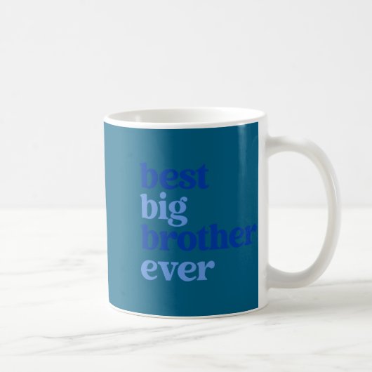 Big Brother Ever Gray With Blue Text Boys _2 Kaffeetasse (Rechts)