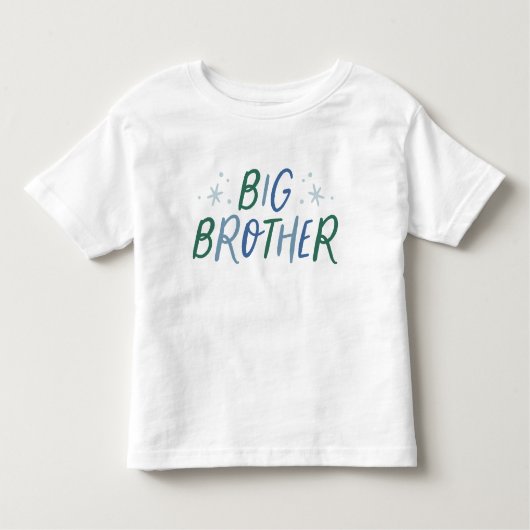 Big Brother farbenfrohe Hellart Kleinkind T-shirt (Vorderseite)