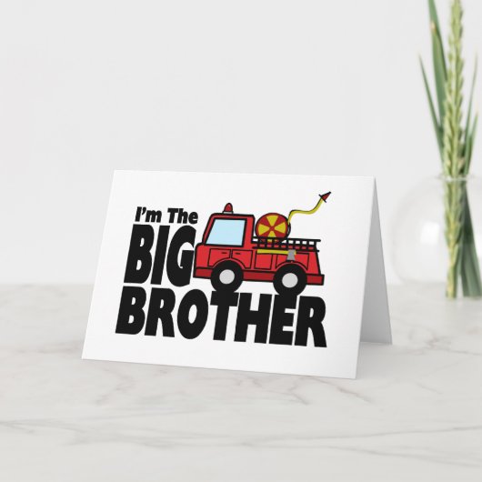 Big Brother Fire Truck Karte (Vorderseite)