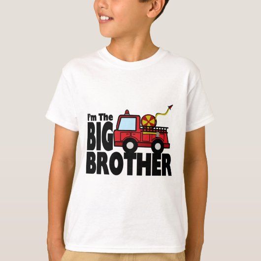 Big Brother Fire Truck T-Shirt (Vorderseite)