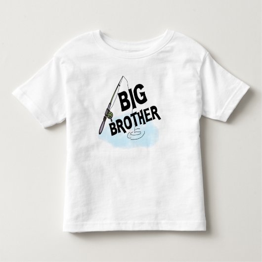 Big Brother Fischen Kleinkind T-shirt (Vorderseite)