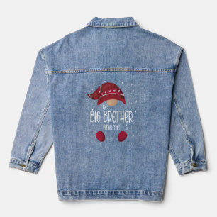 Big Brother Gnome Matching Family Pajamas Christma Jeansjacke