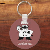 Big Brother Grammar Police Schlüsselanhänger (Vorderseite)