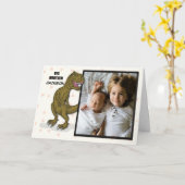 Big Brother Gratulationen Custom Foto und Name Karte (Gelbe Blume)