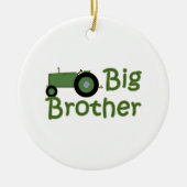 Big Brother Green Tractor Typografie Keramikornament (Vorne)