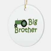Big Brother Green Tractor Typografie Keramikornament (Links)