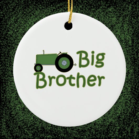 Big Brother Green Tractor Typografie Keramikornament