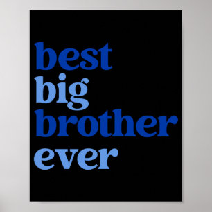Big Brother Immer Grau Mit Blauem Text Jungen _2 Poster