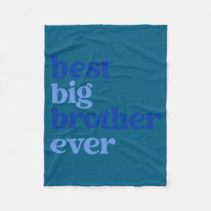 Big Brother Immer Grau Mit Blauem Text Jungen Fleecedecke