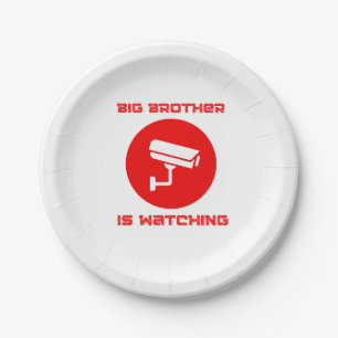 Big Brother is Watching  1984 ingsoc Pappteller