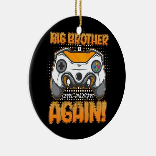 Big Brother Level Uncked Boys Gaming Gamer Keramik Ornament (Rechts)