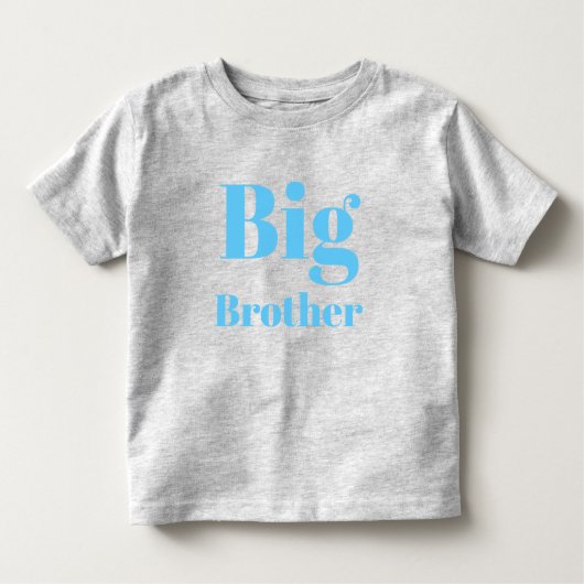 Big Brother Light Blue Buchstaben niedlich Kleinkind T-shirt (Vorderseite)