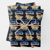 Big Brother Little Brother - Baseball-Spieler Geschenkpapier Set (Beispiel)