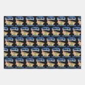 Big Brother Little Brother - Baseball-Spieler Geschenkpapier Set (Vorderseite)