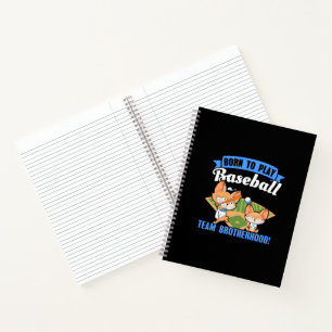 Big Brother Little Brother - Baseball-Spieler Notizblock
