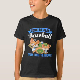 Big Brother Little Brother - Baseball-Spieler T-Shirt