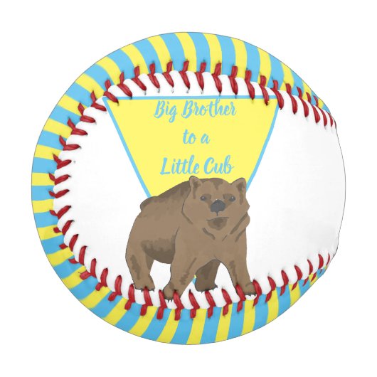 Big Brother Little Brother Bear Cube Baseball (Vorderseite Links)