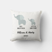 Big Brother & Little Brother Elephant, Individuell Kissen (Vorderseite)