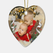 Big Brother Little Sister Liebe Custom Foto Keramik Ornament (Links)