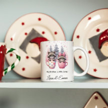Big Brother Little Sister Raccoon Weihnachts-Tasse