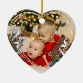 Big Brother Little Sister Sibling Liebe Foto Keramik Ornament (Vorne)
