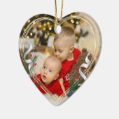 Big Brother Little Sister Sibling Liebe Foto Keramik Ornament (Links)