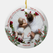Big Brother Little Sister Warm Quote Ornament (Hinten)