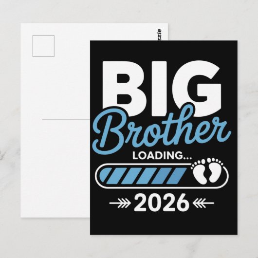 Big Brother Loading: Neue Babynamensankündigung  Postkarte (Vorne/Hinten)