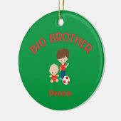 Big Brother mit Baby Brother Big Bro Jahr Keramik Ornament (Links)