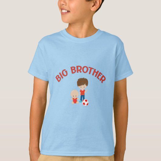 Big Brother mit Baby Brother Proud Brother T-Shirt (Vorderseite)