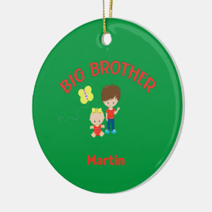 Big Brother mit Baby Schwester Big Brother Name Ye Keramik Ornament