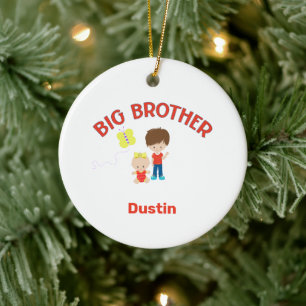 Big Brother mit Baby Schwester Big Brother Name Ye Keramik Ornament