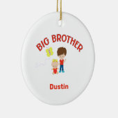 Big Brother mit Baby Schwester Big Brother Name Ye Keramik Ornament (Rechts)