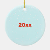 Big Brother mit Baby Schwester Personalisiert Keramik Ornament (Hinten)